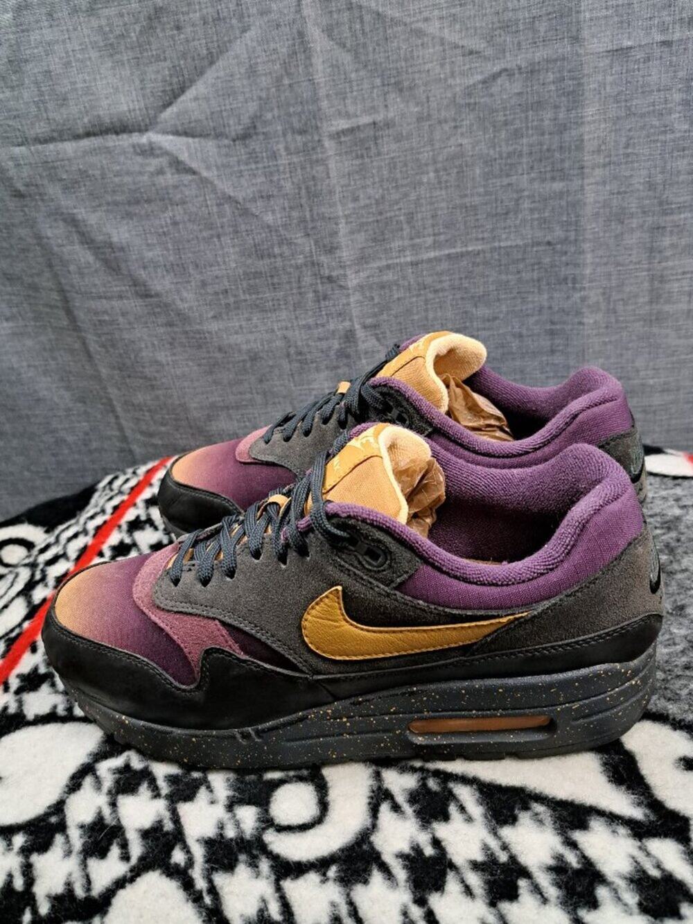 Men Nike Air Max 1 Premium Pro Purple Fade Size 9 Rare 2017